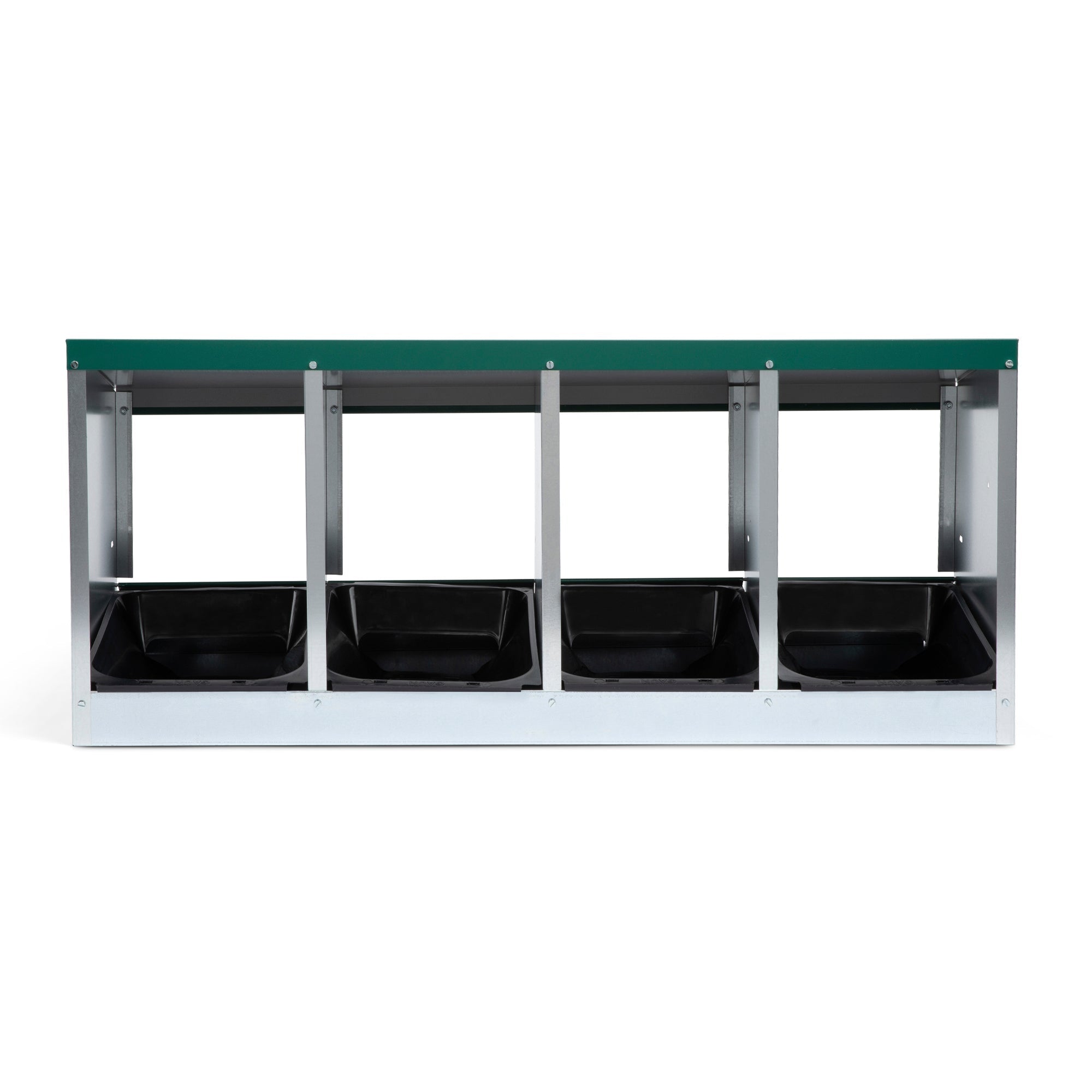 4 Compartment Pro Deluxe Chicken Nesting Box with Deluxe Trays