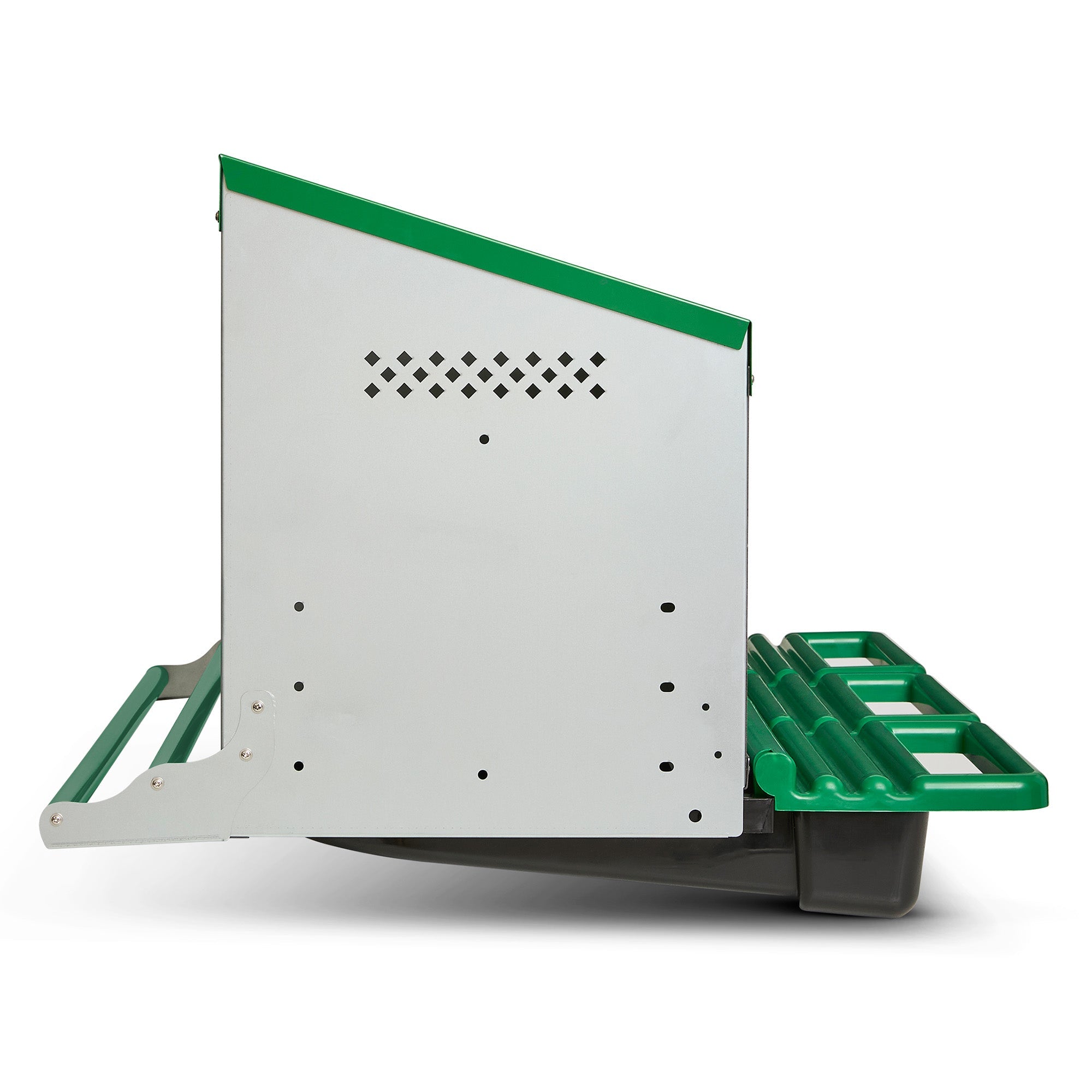 3 Compartment Reverse Roll Away/ Roll Out Chicken Nesting Box with Classic Trays/Lids & 2 Perches