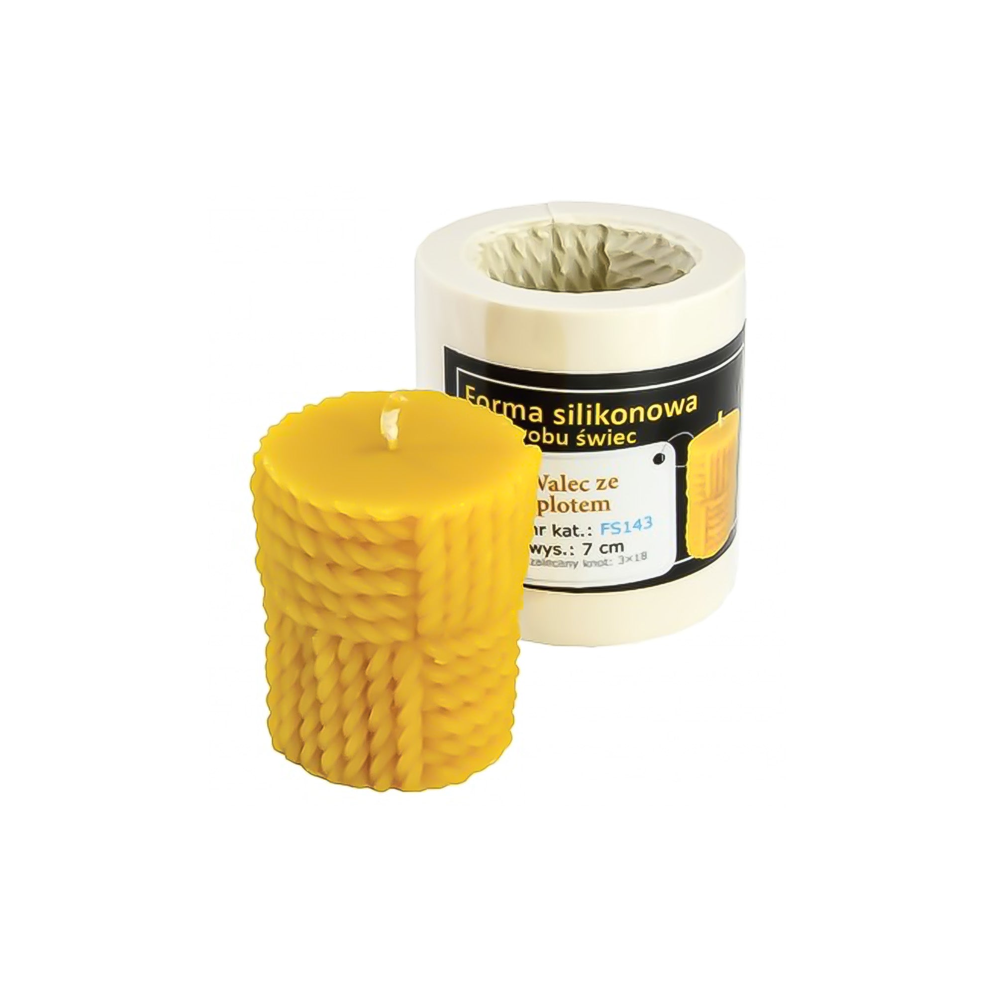 Weave Cylinder Candle Mold